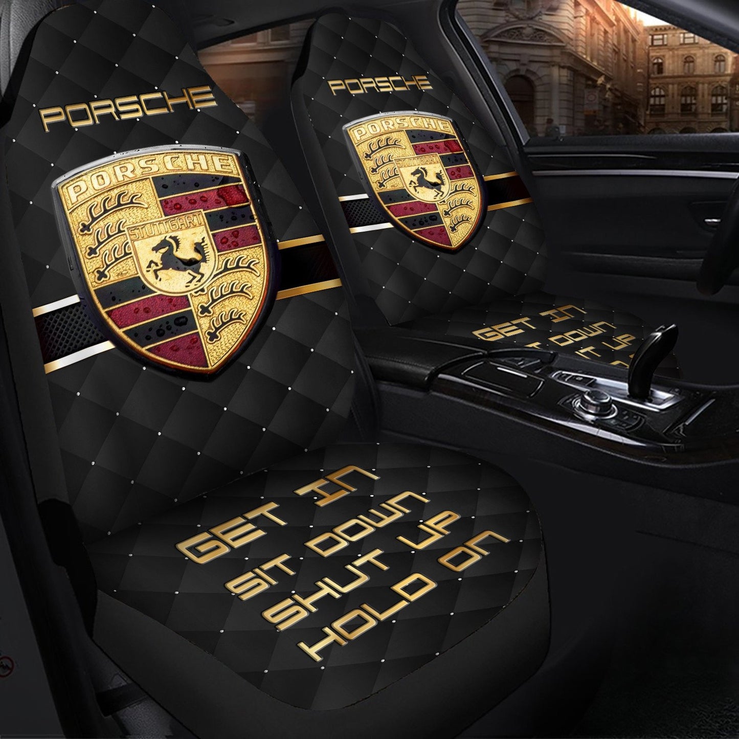 Pors Luxury Hold on Car Seat Covers Universal Fit - Set 2 P011005