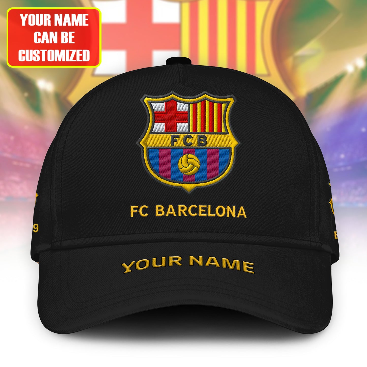 Personalized Barca FC Vintage Embroidery Classic Cap