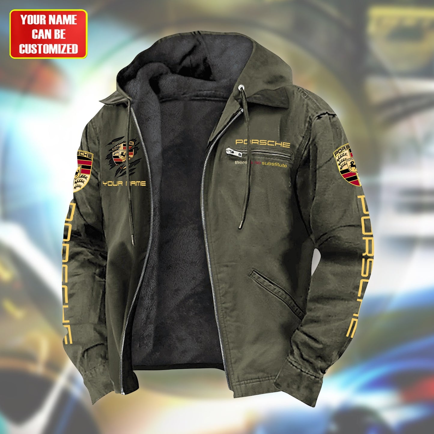 Personalized Pors Tear Fur lining Paddle Jacket