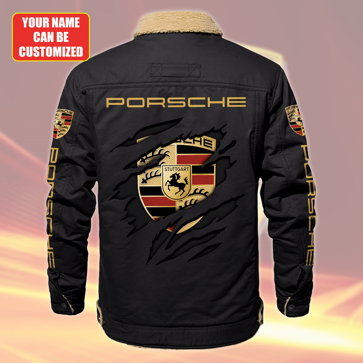 Personalized Pors Fleece Thermal Cotton Jacket P021003