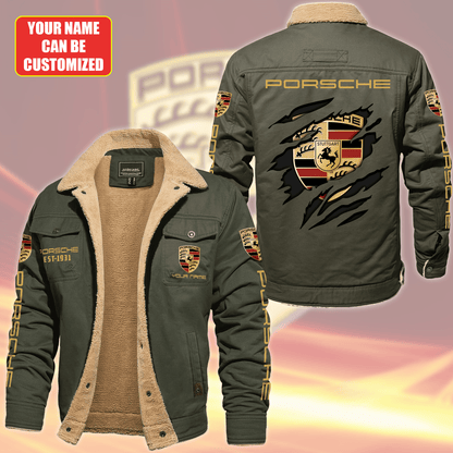 Personalized Pors Fleece Thermal Cotton Jacket P021003