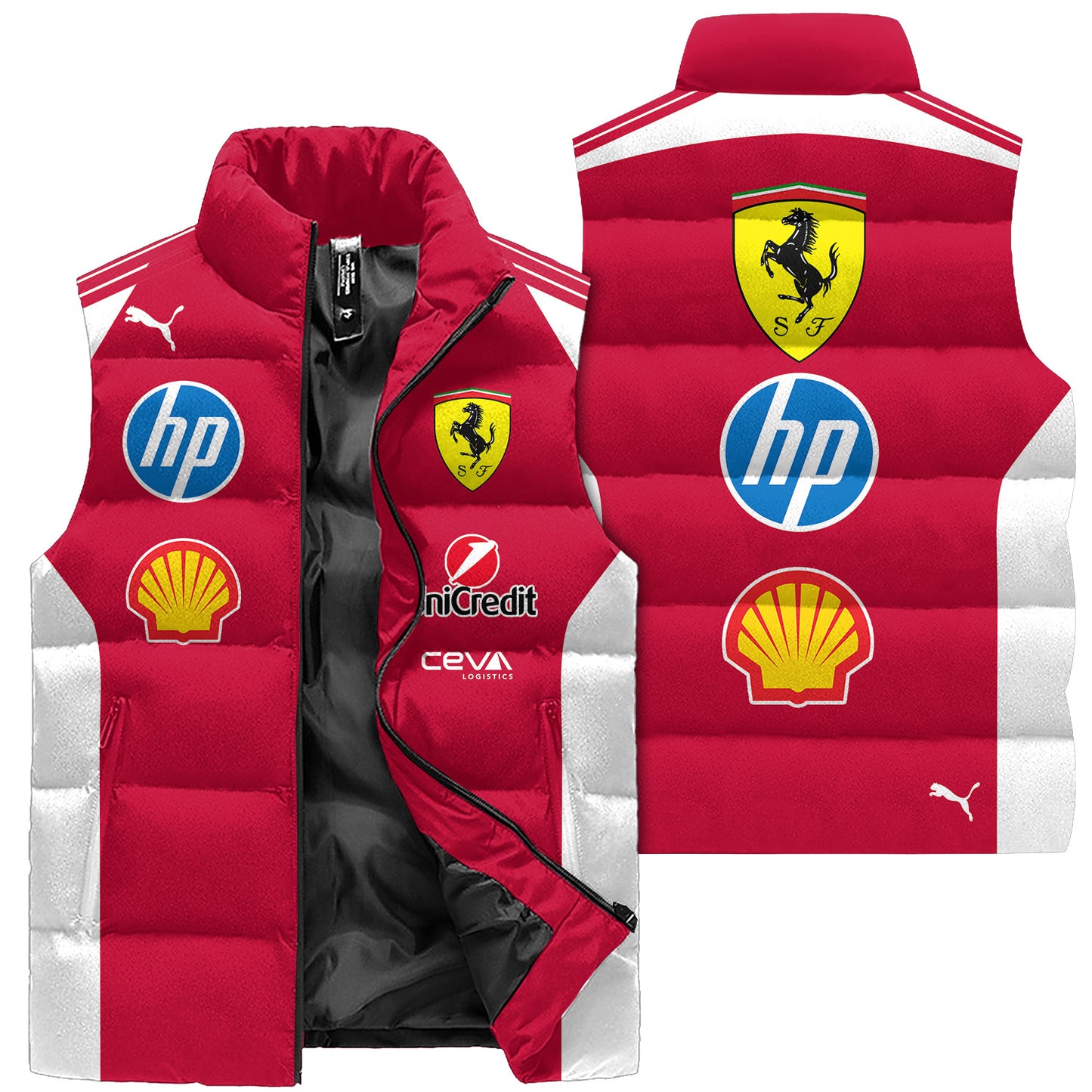 S.F Sleeveless Windproof Puffer Jacket P021002