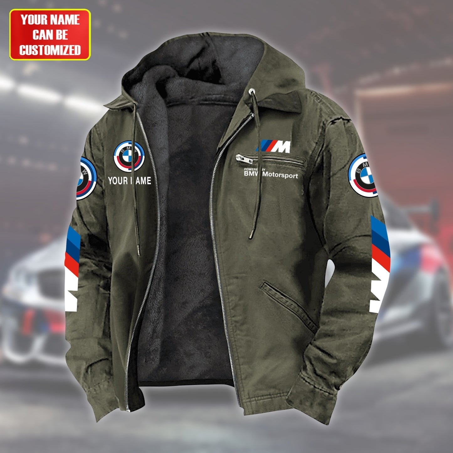 Personalized BW Motorsport Fur lining Paddle Jacket