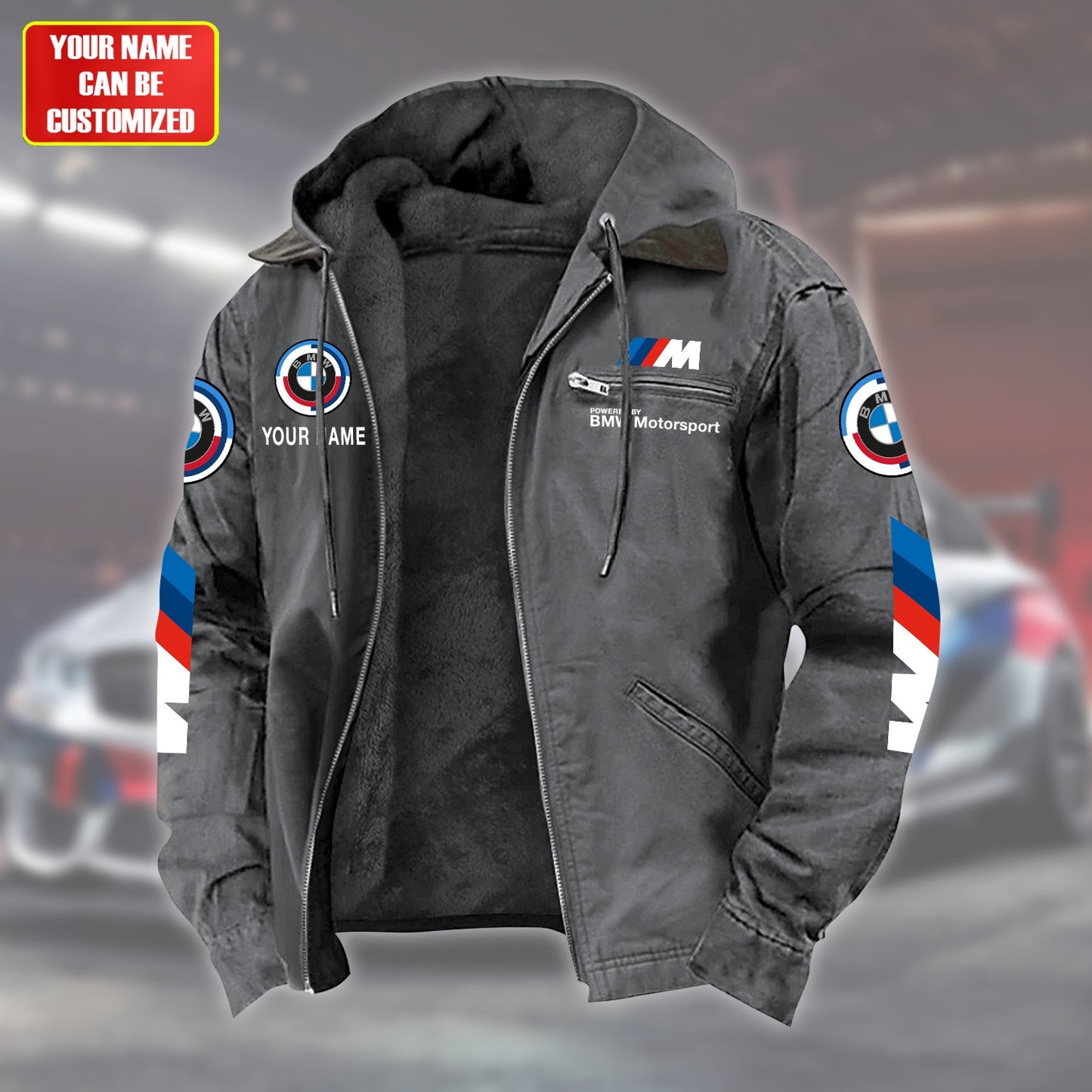 Personalized BW Motorsport Fur lining Paddle Jacket