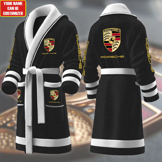 Personalized Pors Fleece Bathrobe P041003