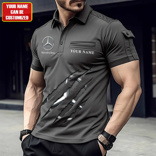 Personalized Merc Sport Men Polo Short Sleeve Shirt