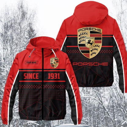 Personalized Pors Multicolored Windproof Rush Jacket