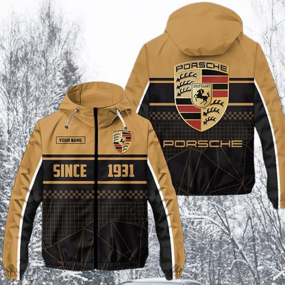 Personalized Pors Multicolored Windproof Rush Jacket