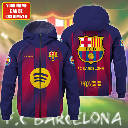 Personalized Barca FC Windproof Rush Jacket