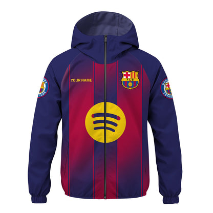 Personalized Barca FC Windproof Rush Jacket
