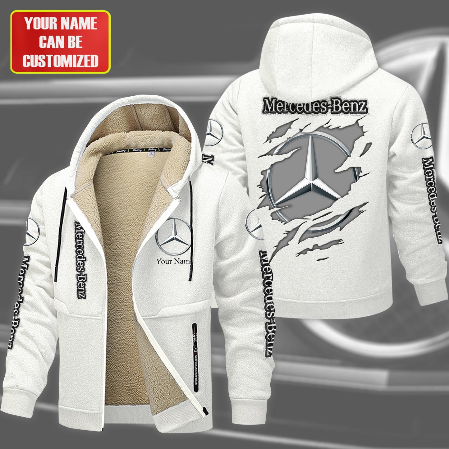 Personalized Merc Fleece 3D Unisex Hooded Jacket