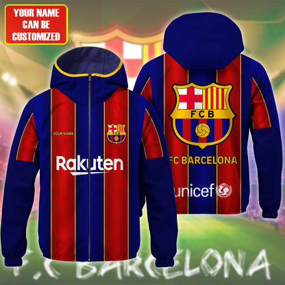 Personalized Barca Rakuten Windproof Rush Jacket