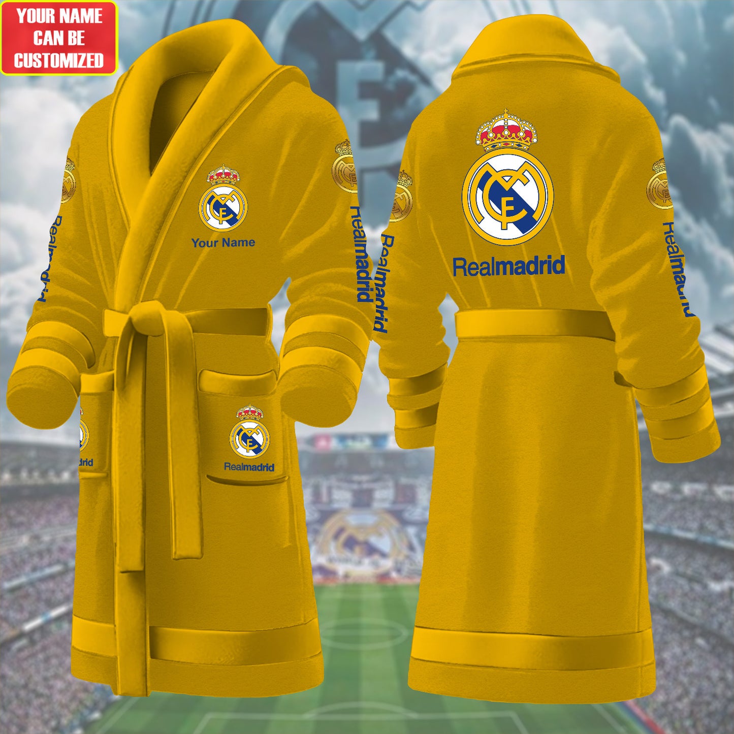 Personalized Real Fleece Bathrobe P091001