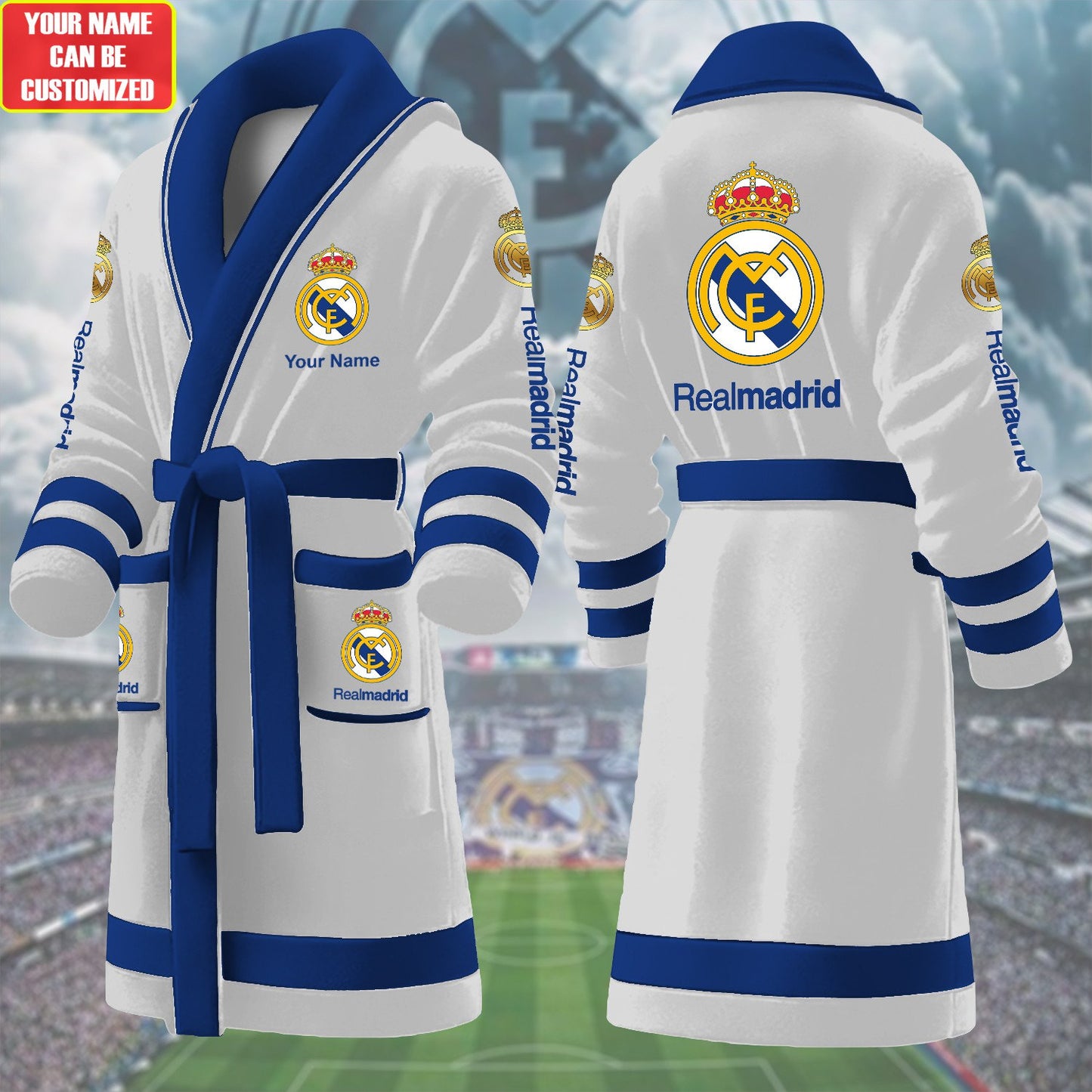 Personalized Real Fleece Bathrobe P091001