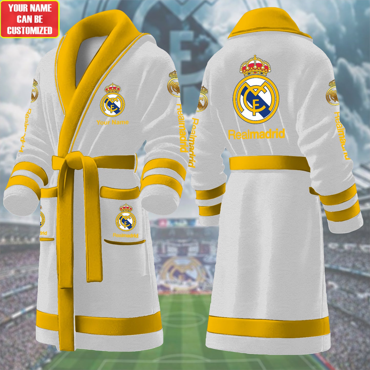 Personalized Real Fleece Bathrobe P091001