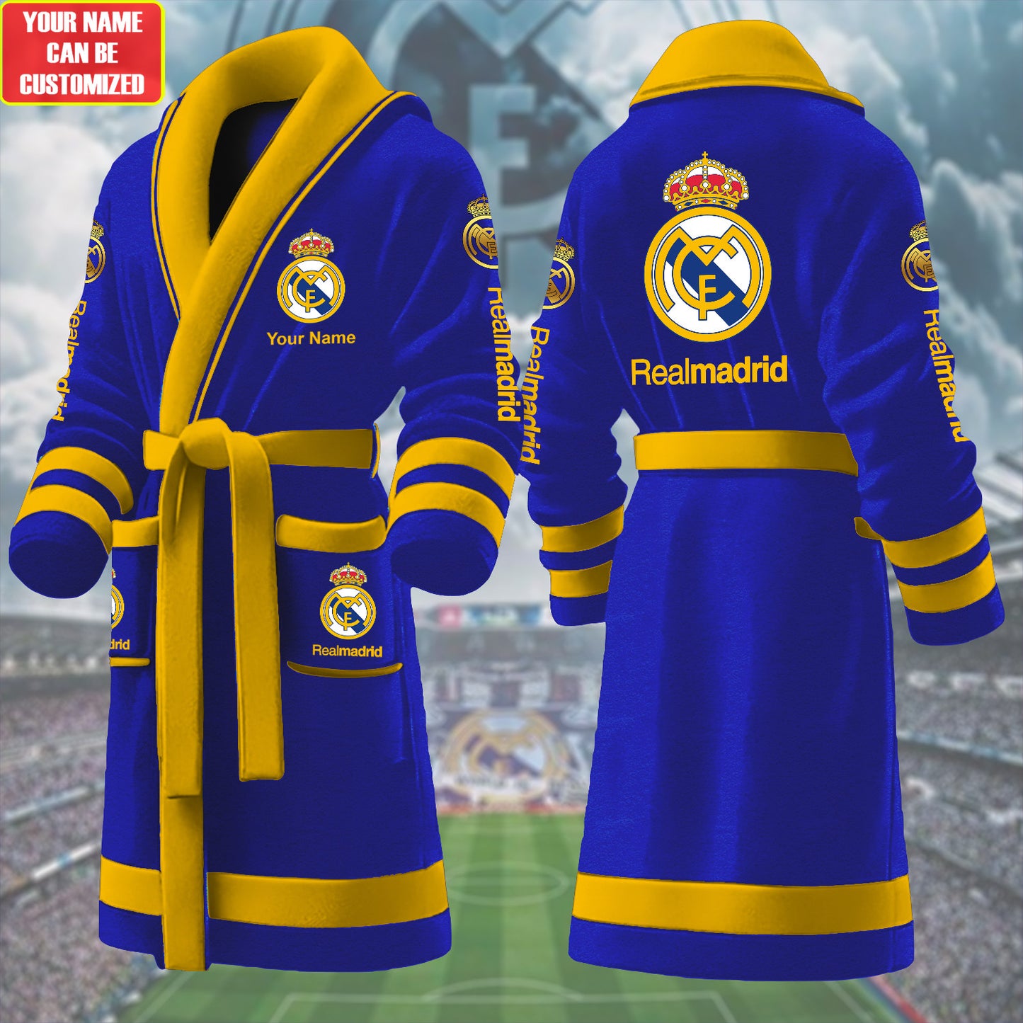 Personalized Real Fleece Bathrobe P091001