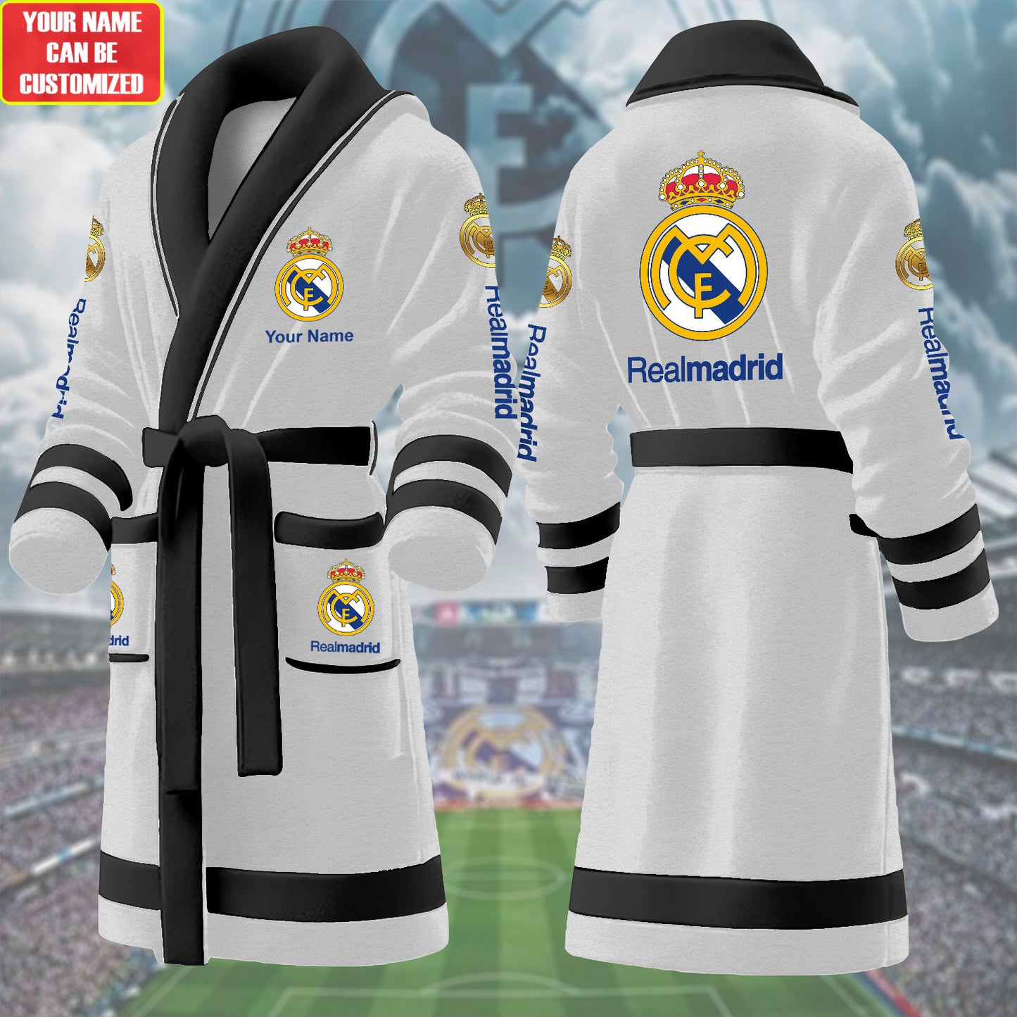 Personalized Real Fleece Bathrobe P091001