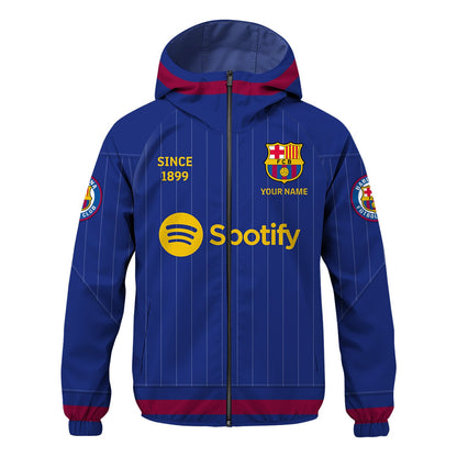 Personalized Barca Windproof Rush Jacket