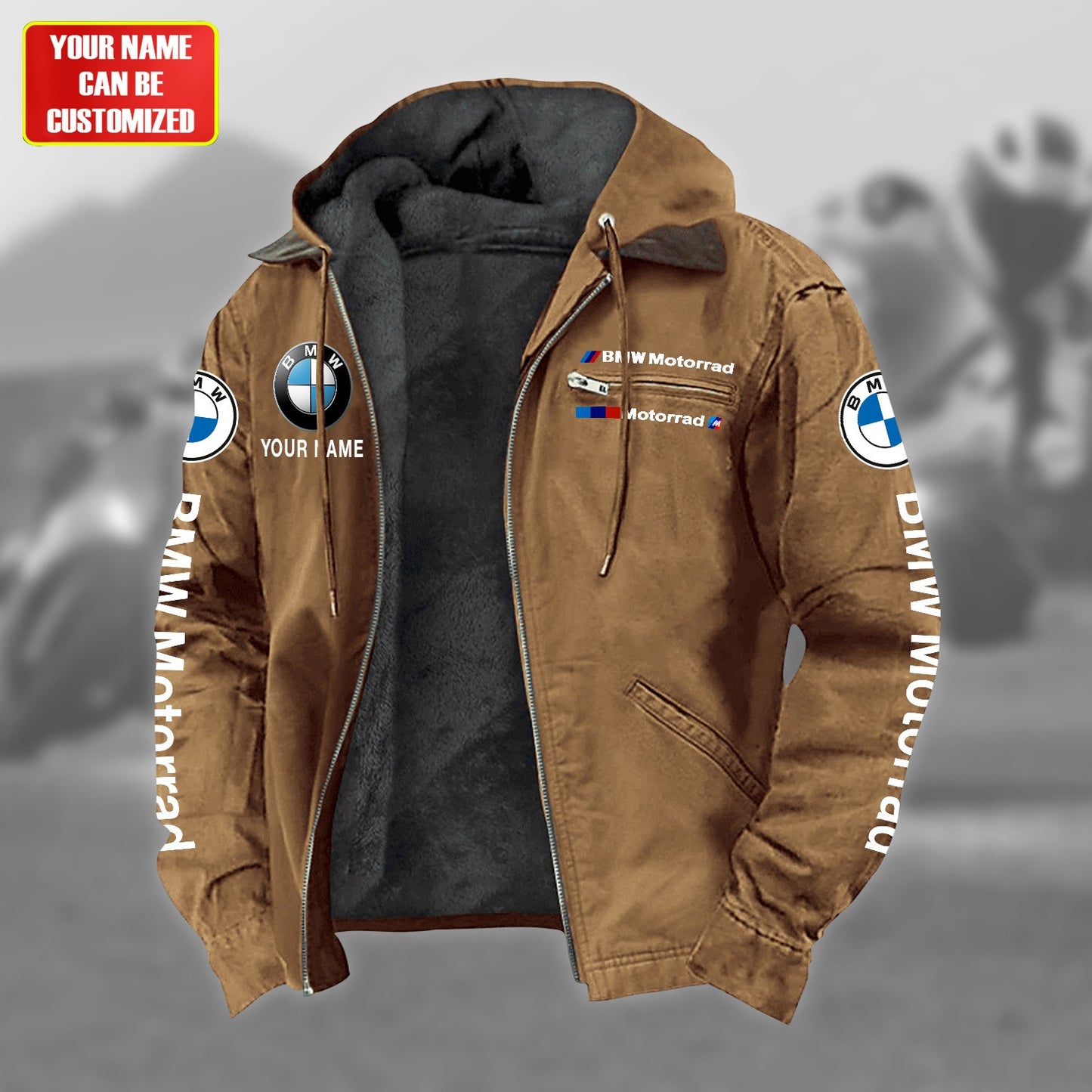 Personalized BW Motorrad Fur lining Paddle Jacket