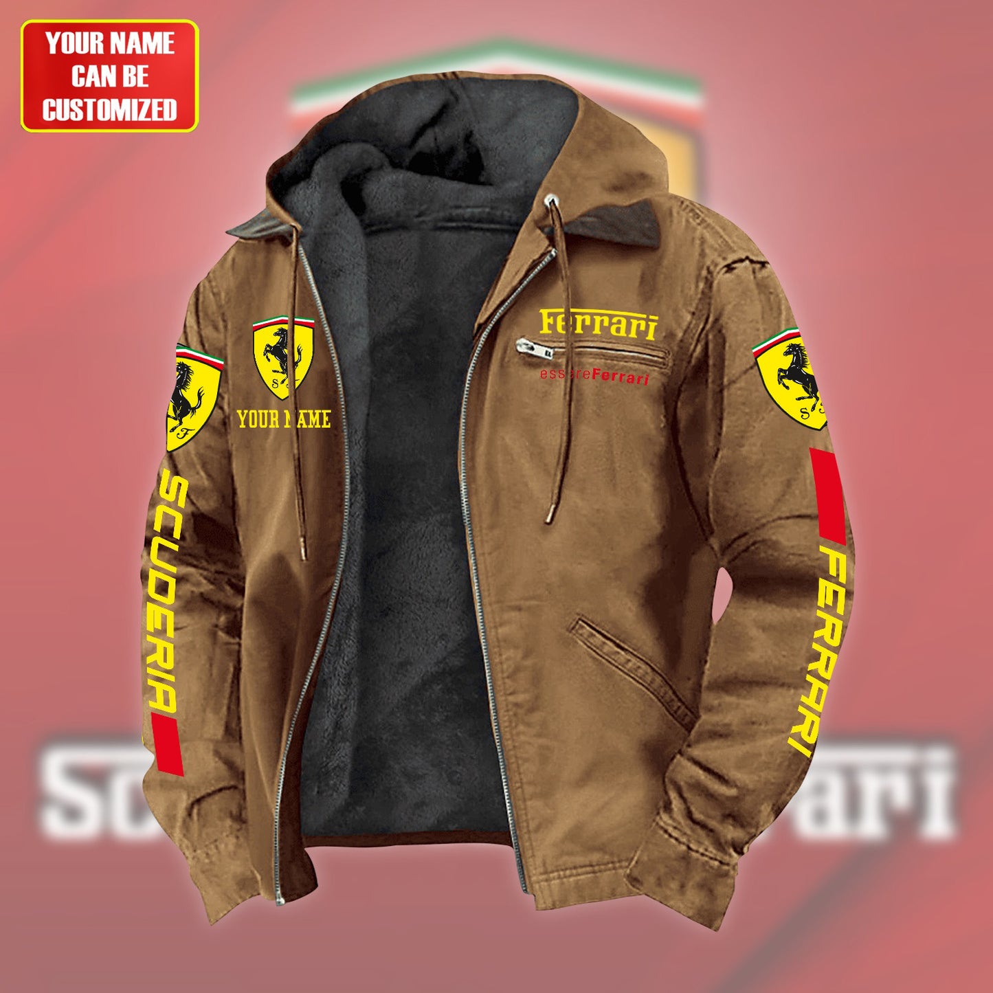 Personalized SF Fur lining Paddle Jacket
