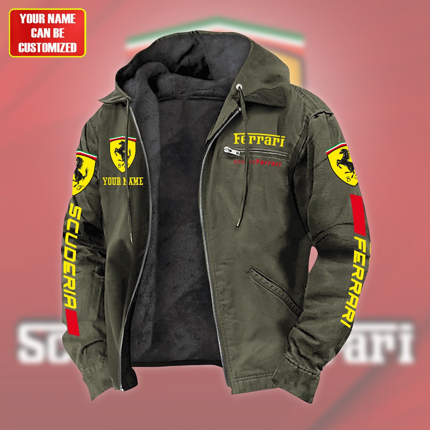 Personalized SF Fur lining Paddle Jacket