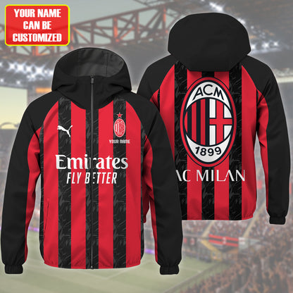 Personalized AC Milan 25/26 Windproof Rush Jacket