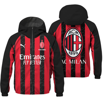 Personalized AC Milan 25/26 Windproof Rush Jacket