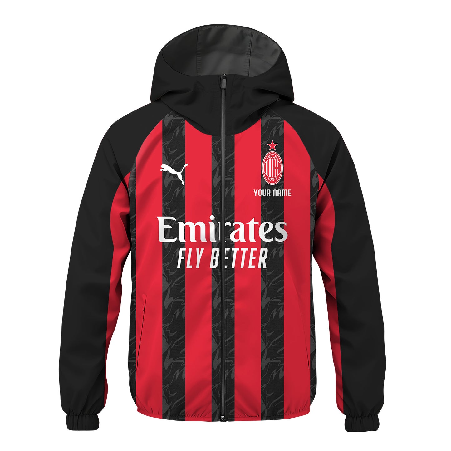 Personalized AC Milan 25/26 Windproof Rush Jacket