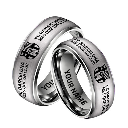 Personalized Barca FC Custom Alloy Ring V2