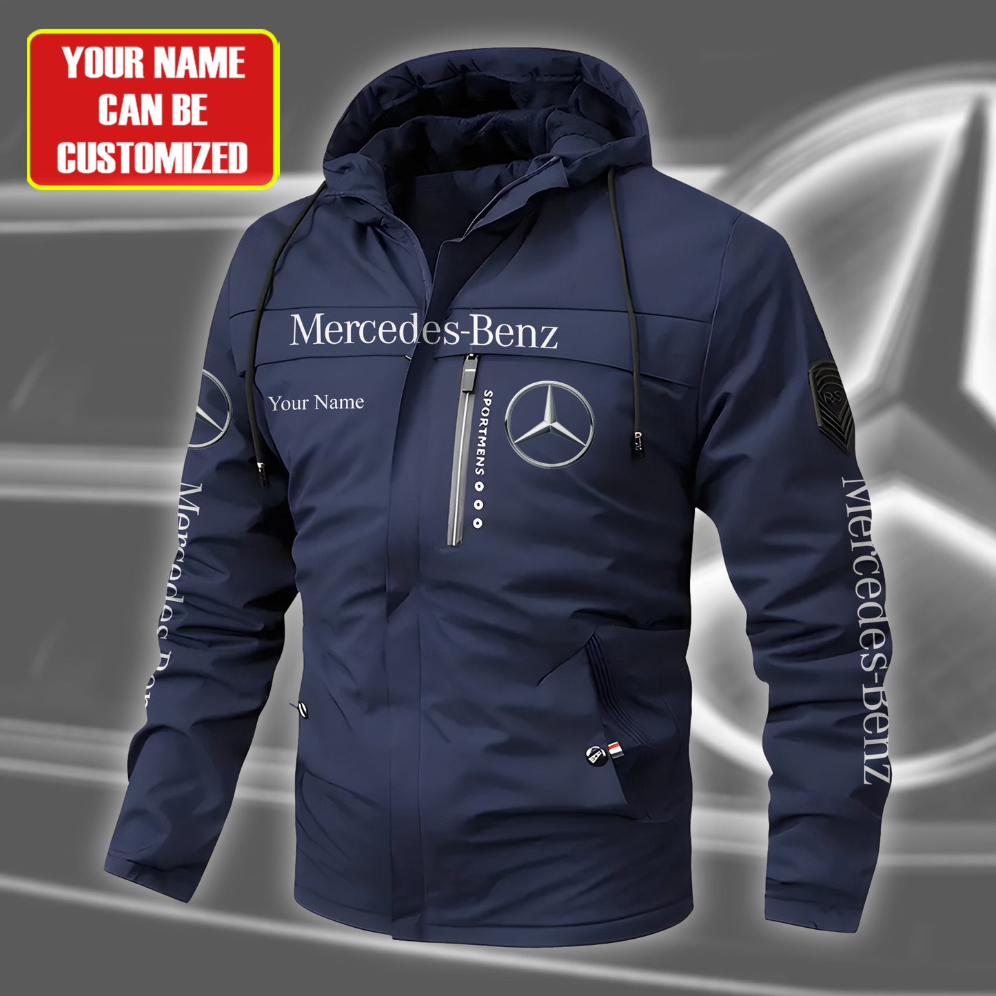 Personalized Merc 3D Windproof Jacket