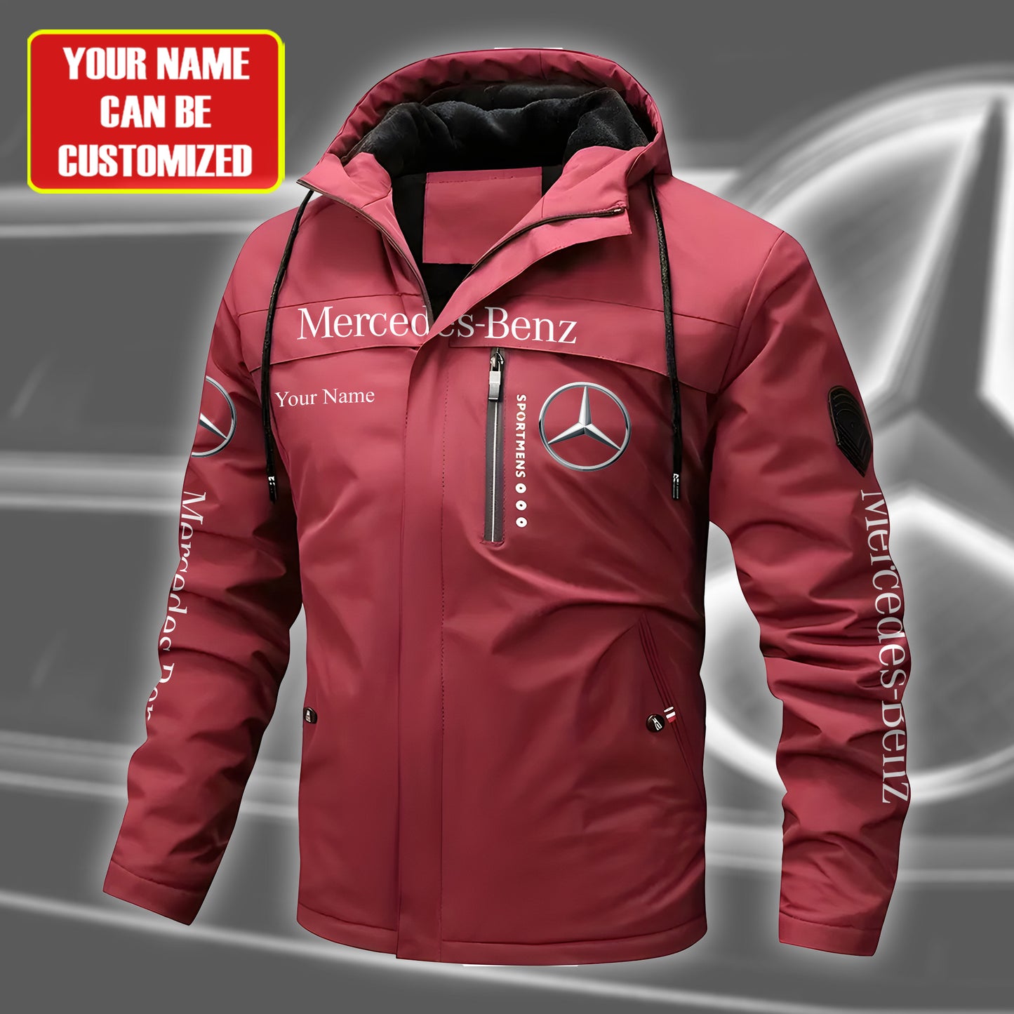 Personalized Merc 3D Windproof Jacket
