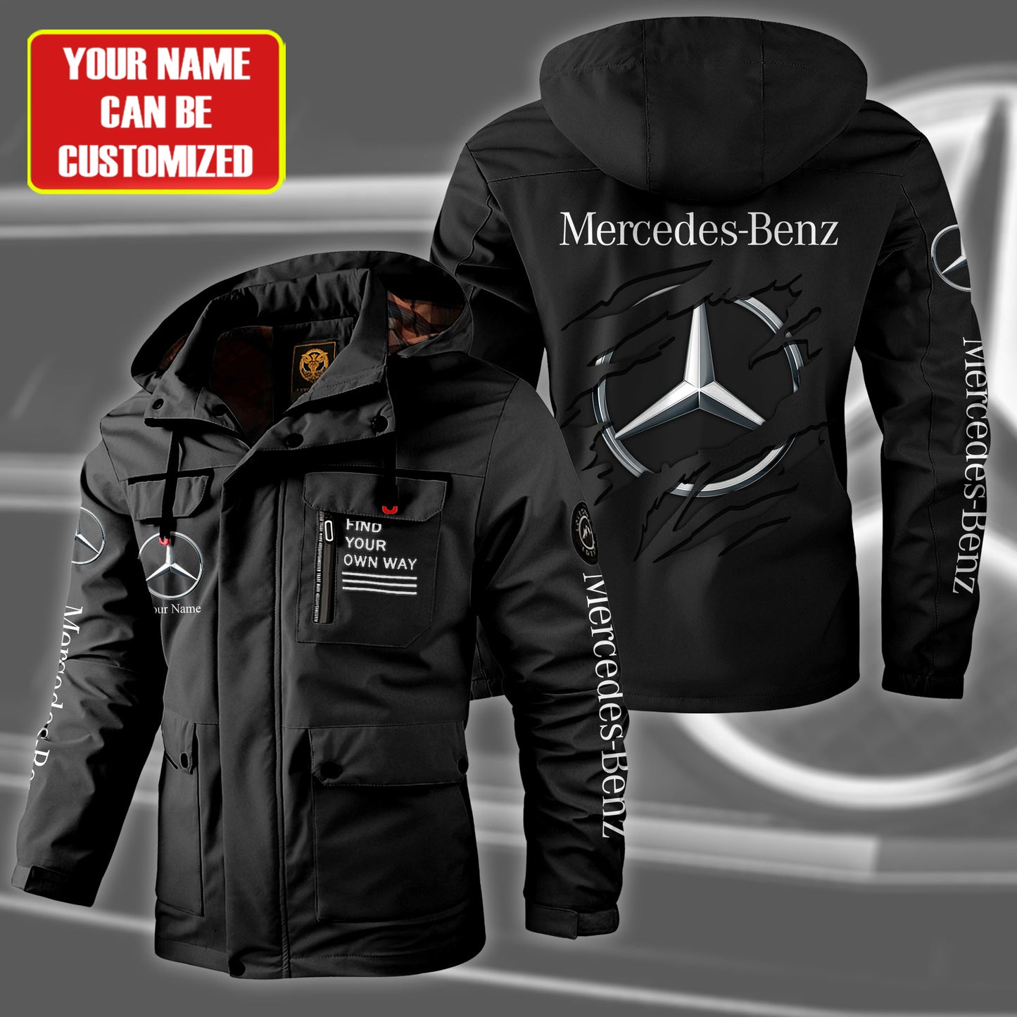 Personalized Merc Windbreaker Hooded Jacket