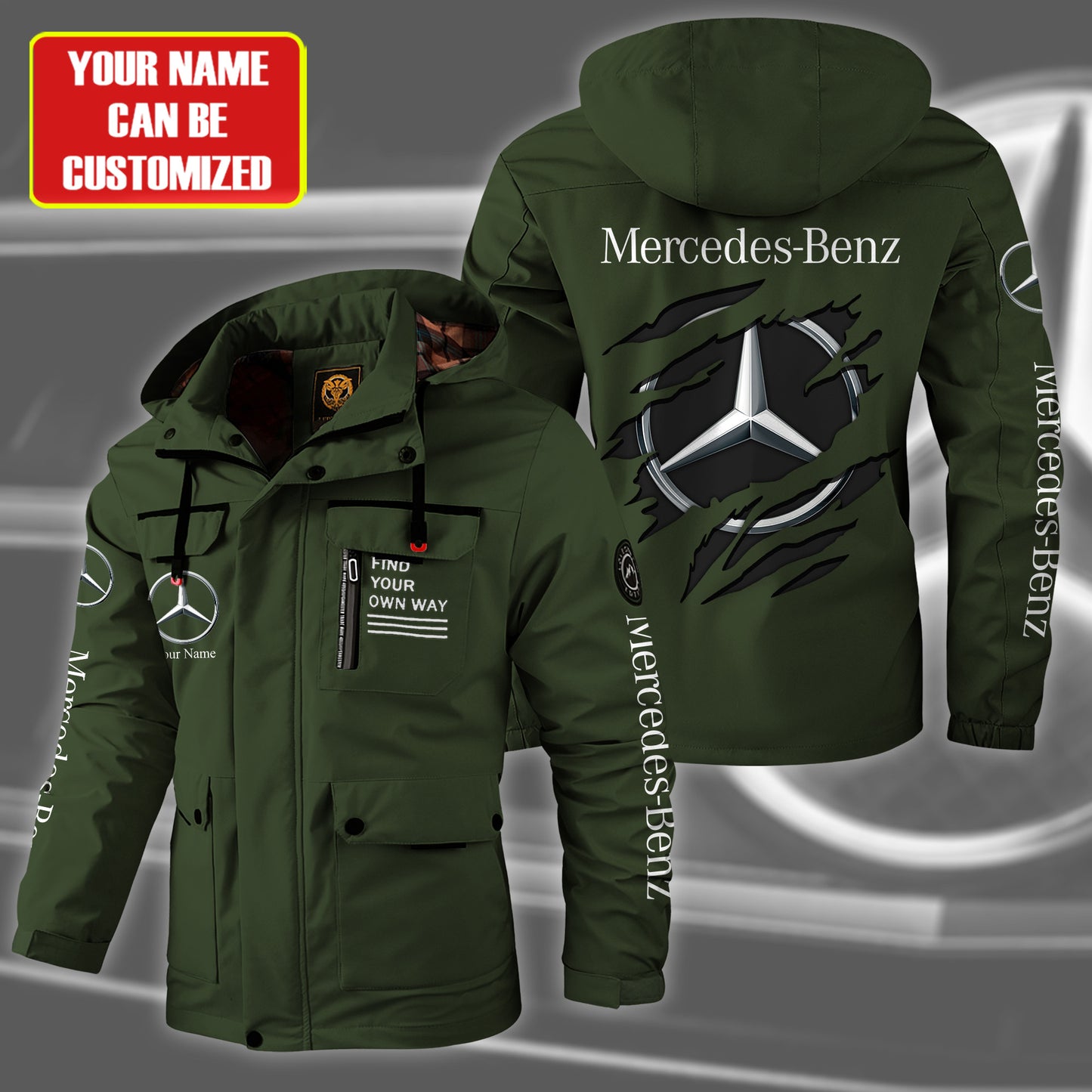 Personalized Merc Windbreaker Hooded Jacket