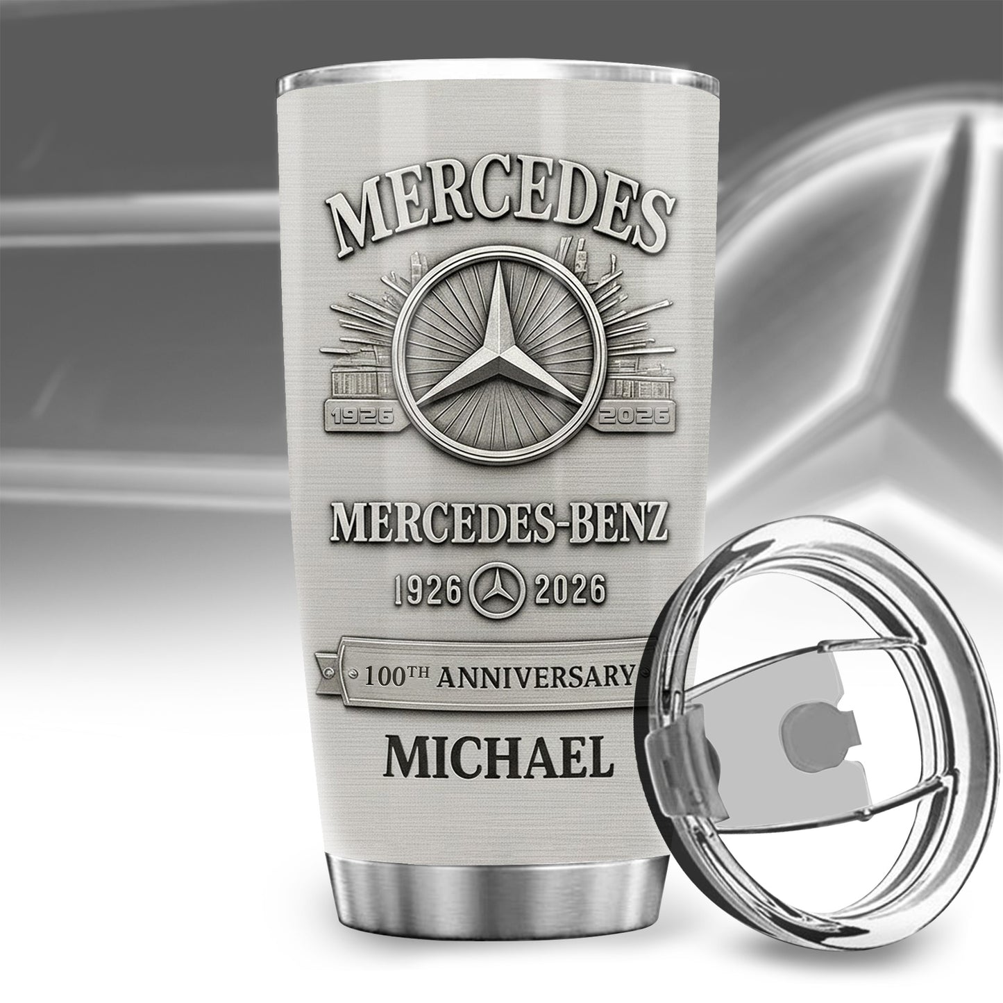 Personalized Merc 100th Anniversary Tumbler 20oz 30oz Cup