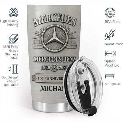 Personalized Merc 100th Anniversary Tumbler 20oz 30oz Cup
