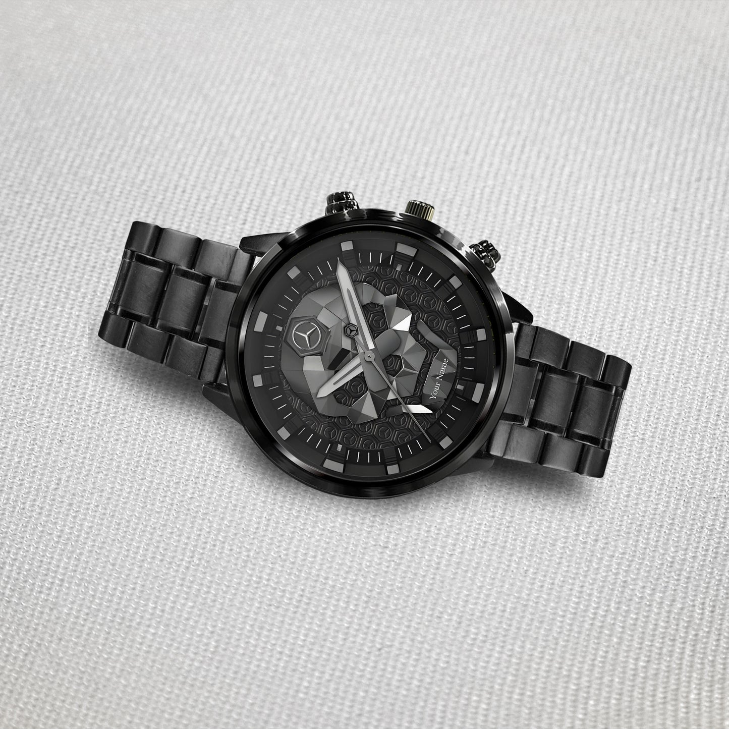 Personalized Merc Skull Stainless Steel Watch