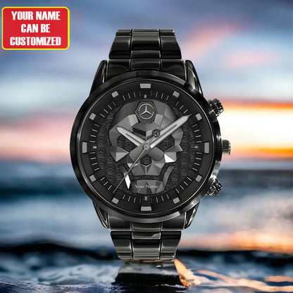 Personalized Merc Skull Stainless Steel Watch