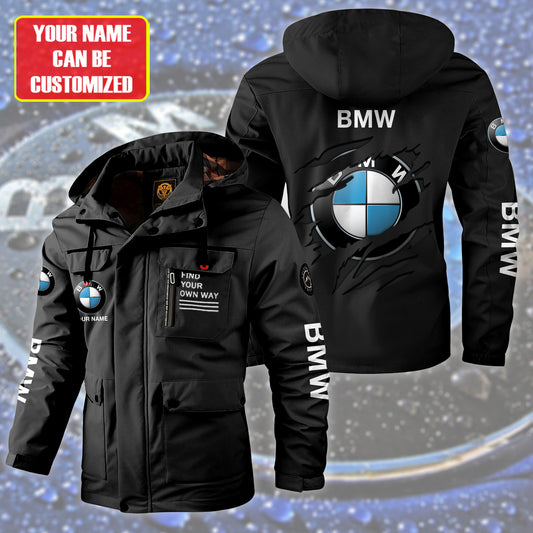 Personalized BW Windbreaker Hooded Jacket