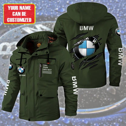 Personalized BW Windbreaker Hooded Jacket