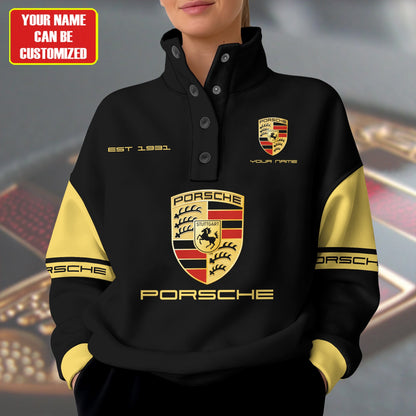 Personalized Pors Unisex Western Style Sweater With Buckles