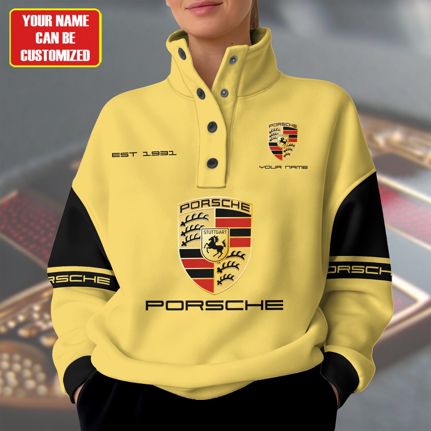 Personalized Pors Unisex Western Style Sweater With Buckles