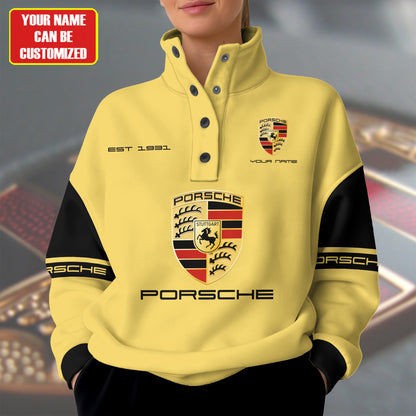 Personalized Pors Unisex Western Style Sweater With Buckles