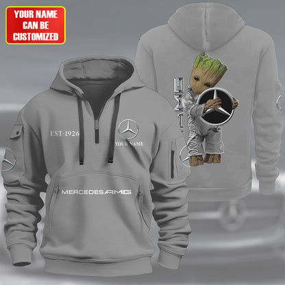 Personalized Merc AMG Zip-Hoodie Cotton Jacket
