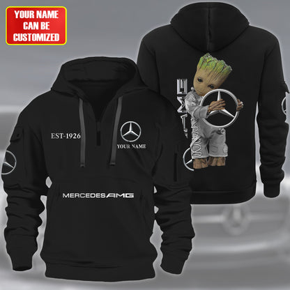 Personalized Merc AMG Zip-Hoodie Cotton Jacket