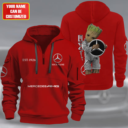 Personalized Merc AMG Zip-Hoodie Cotton Jacket
