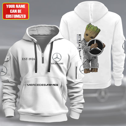 Personalized Merc AMG Zip-Hoodie Cotton Jacket