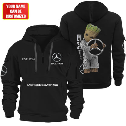 Personalized Merc AMG Zip-Hoodie Cotton Jacket