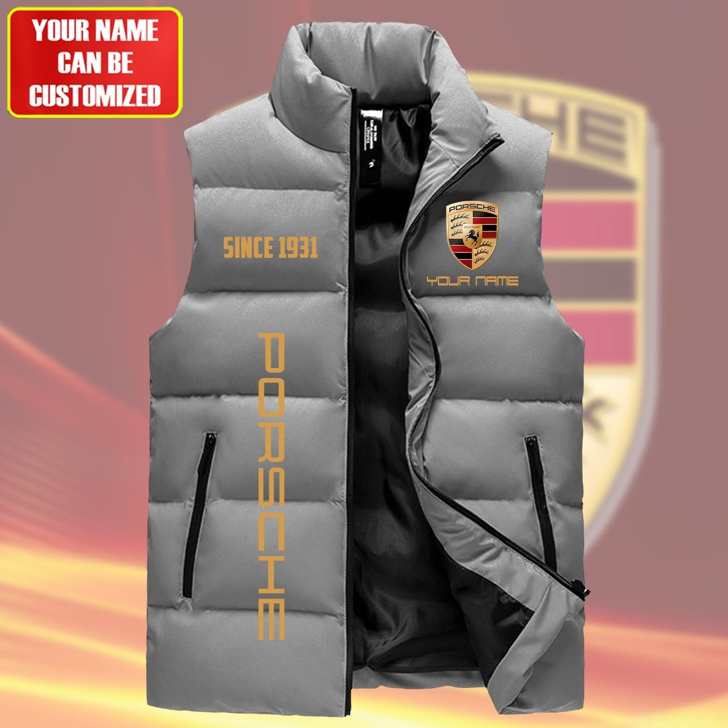 Pors Tear Sleeveless Windproof Puffer Jacket Q131001