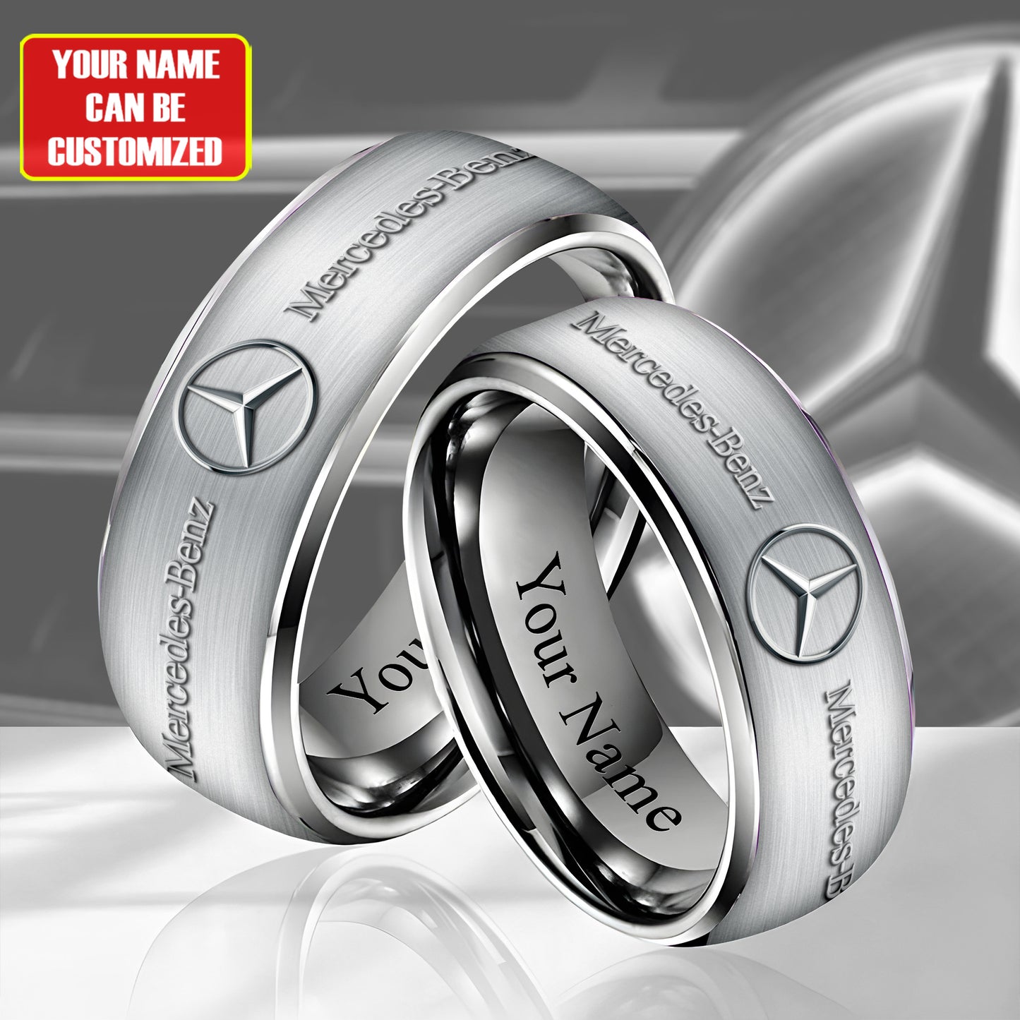 Personalized Merc Luxury Alloy Ring