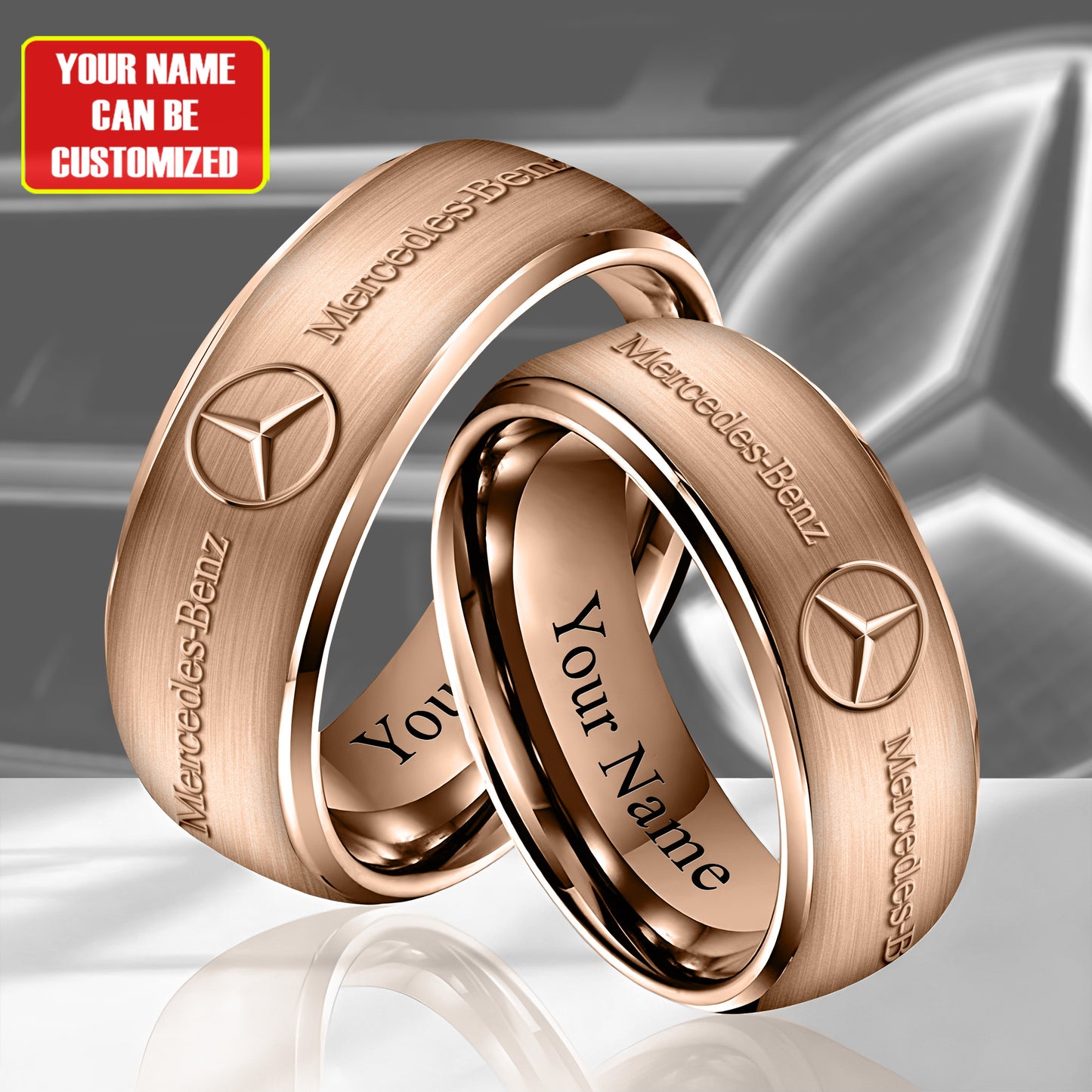 Personalized Merc Luxury Alloy Ring
